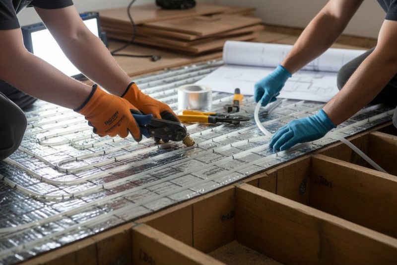 Panel Heating Installation detail